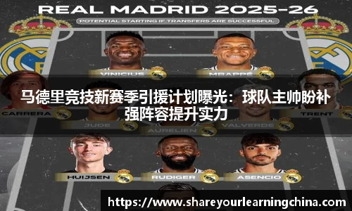 马德里竞技新赛季引援计划曝光：球队主帅盼补强阵容提升实力